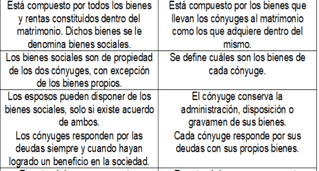 diferencia entre bienes gananciales y bienes conyugales