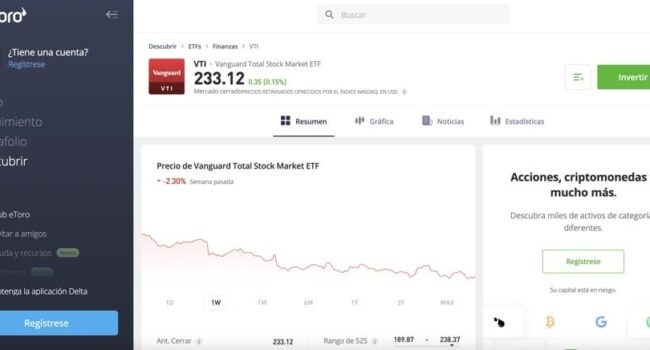 dividendos en vti etf de acciones totales de vanguard