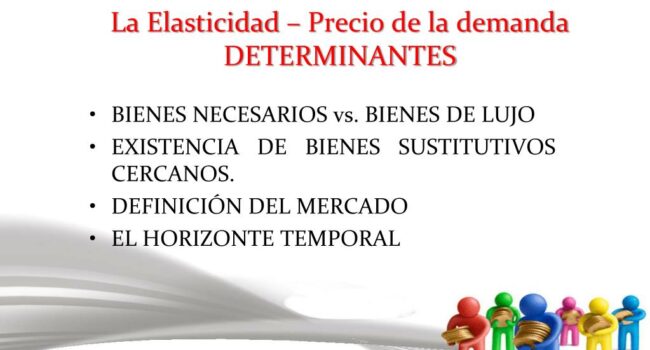 factores determinantes de la elasticidad de la demanda de bienes de lujo