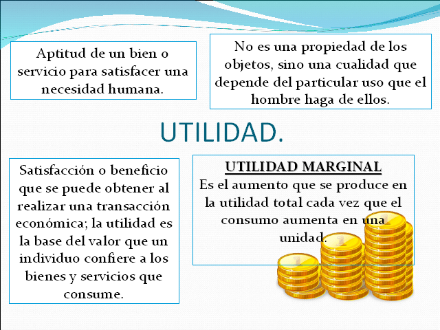 que es la utilidad en microeconomia y cuales son sus aplicaciones