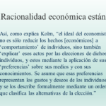 Significado del comportamiento económico racional en finanzas